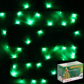 Гирлянда эл. нить 15 м, зеленый, 180 LED 183-281