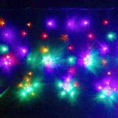 Гирлянда эл. бахрома 2,5 м (90), мультицвет, 138 LED "Звезда"