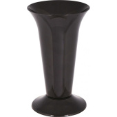 Ваза д/цветов под срезку пластик 21,7 см, d 12,9 см, черный М7552