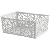 Корзинка универсальная 1,4 л "Linden" светло-серый