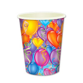 Стакан бум. 250 мл. праздничный /6 шт/ Праздничное настроение