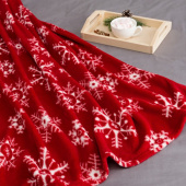 Плед 150*200 "Снежинки"  корал-флис 4566531