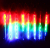 Гирлянда эл. сосулька 2х0,5 м, мультицвет, 36 LED "Тающая сосулька спираль" 183-110