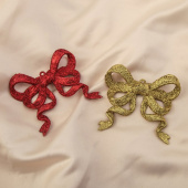 Украшение ёлочное "Бант с ленточками" 2 шт 1400059 Украшение ёлочное "Бант с ленточками" 2 шт 1400059