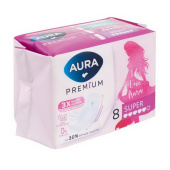 Прокладки Aura Premium Super 8шт