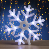 Фигура "Снежинка" d=25 см, пластик, 30 LED, 220V, контрол. 8р. БЕЛЫЙ 676362 Фигура "Снежинка" d=25 см, пластик, 30 LED, 220V, контрол. 8р. БЕЛЫЙ 676362