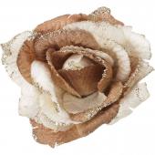 Цветок Н.Г 15см  "РОЗА" НА КЛИПСЕ 241-1861