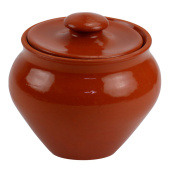 Горшок керам. пищ. 0,5л терракот. ГП 0,5