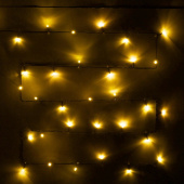 Гирлянда эл. нить 3,5 м, 36 LED, IP20, желтый, зеленый провод 130-338