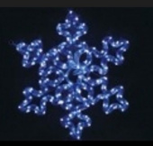 Эл. панно  "Снежинка" LED 52*46см LSRM-7124-LEDB+W