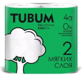 Т/бумага Tubum 2-х сл. 4 шт.