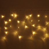 Гирлянда эл. бахрома 1,5 м (50*30), 48 LED, IP20, белый теплый, прозрачный провод 116-012