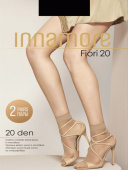 Носки женские INNAMORE Fiori 20 (микрофибра) (2 пары) nero