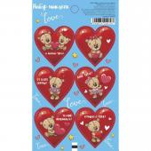 Наклейки для цветов и подарков "Teddy Love ", 16 х 7,7 см 7425079
