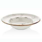 Тарелка д/пасты "Elegance" 25см.400мл. фарфор By Bone поля вверх