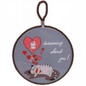 Подставка керамическая 16 см "LOVE" влюбленный котик