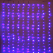 Гирлянда эл. занавес 3х2,5 м, синий, 360 LED "Водопад"