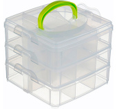 Органайзер д/мелочей 3-х ярусный прозрачный Органайзер д/мелочей 3-х ярусный прозрачный