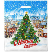 Пакет В/р 40*47* НГ "Городская елка"