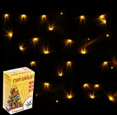 Гирлянда эл. нить 7,5 м, желтый, 80 LED 183-813. 