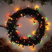 Гирлянда эл. нить 7 м, мультицвет, 100 LED 1585773   