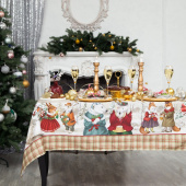 Скатерть 150х110см Winter holidays 100% хлопок 4496654