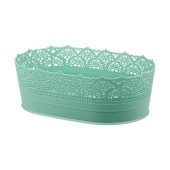 Сухарница 28см Ажур фисташковый