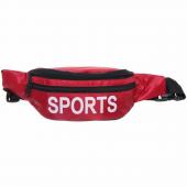 Сумка на пояс "Ультрамарин - Sports Style", цвет красный, 3 кармана