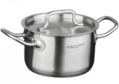Кастрюля 2,0л (d16см; h10см) [ОБЩЕПИТ-ШЕФ] металл.кр. ТРС