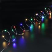 Гирлянда эл. нить 10 м, мультицвет, 100 LED "Роса"