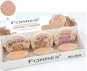 Пудра д/лица Farres "Love Me Not" матирующая, бархатистая 14 гр 3029-01