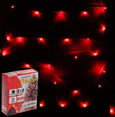 Гирлянда эл. нить 3,5 м, 36 LED, IP20, красный, зеленый провод 130-364