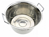 Дуршлаг нерж Д=40 см мелкие отверстия