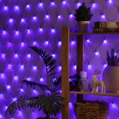 Гирлянда эл. сетка 1,6х1,6 м, 144 LED, синий 1585743   