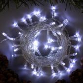 Гирлянда эл. нить 5 м, белый, 50 LED, прозрачный провод 3556756