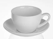 Пара чайная «Кунстверк»; фарфор; 200мл; D=9, H=7, B=15см; белый