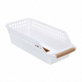 Корзина без крышки 30х14х8,6см, белый 2034595 Корзина без крышки 30х14х8,6см, белый 2034595