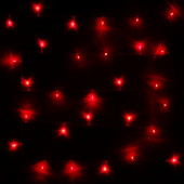 Гирлянда эл. нить 24 м, красный, 300 LED 128-006 