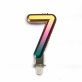 Свечи для торта 7см Цифра Радужная 7