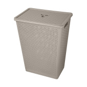 Корзина д/белья 35л Wenge серый