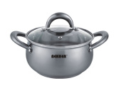 Кастрюля нерж 5,2 л Premium Comfort ТМ Bekker
