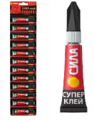 Клей Супер 3 г, "Сила" сверхпрочный SSBL12-3 6030