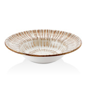 Тарелка для пасты,супа 28 cм,480 мл, фарфор,серия "Legna", By Bone поля вверх