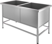 Ванна моечная двухсекционная ВСМ 2/530-Ц, 1210х630х850, ёмкости 530х530х400