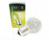 Лампа накаливания Favor  Р45 E27 60W шар прозрачная 