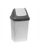 Контейнер для мусора СВИНГ 50л Мраморный 0,733х0,35х0,401м