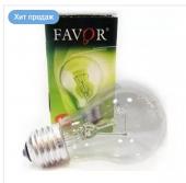 Лампа накаливания Favor  A50 E27 95W ЛОН прозрачная 