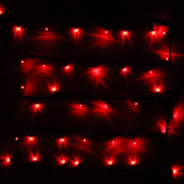 Гирлянда эл. д/улицы нить 20 м, 240 LED, красный 183-168