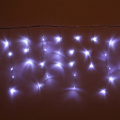 Гирлянда эл. бахрома 1,5 м (50*30), 48 LED, IP20, белый, прозрачный провод 196-078
