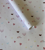 Бумага дизайнер 51*75см Love+forever на красном